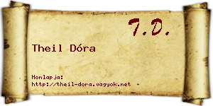 Theil Dóra névjegykártya